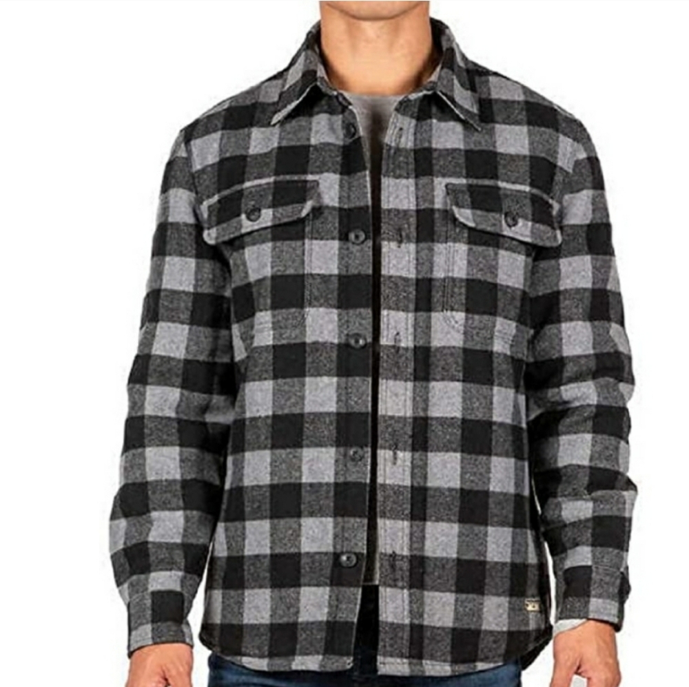 Jachs New York Plaid Flannel Wool Shacket - Picture 10 of 11